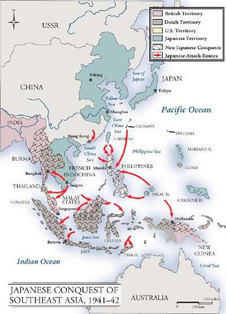 japanese philippines attack japan map ww2 occupation harbor pearl invasion indochina 1942 vietnam did invade 1945 america france 1941 war